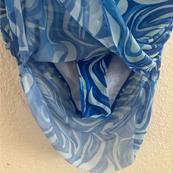 Blue Swirl Bikini Bottom - Picture 4 of 7